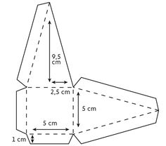 the diagram shows how to measure an object with three sides and four angles, as well as