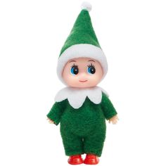 PRICES MAY VARY. Complete Set: Our Christmas Elf doll Set includes 1 green mini elf doll. The tiny elf doll is perfect for beautifying your Christmas setup. This christmas elf doll is an exquisite gift and holiday decoration for Christmas, and other holidays. The doll will add a load of cuteness to your decor. Unique Design:Our mini elf doll has green clothes and a petal-shaped collar. The doll has hands and feet that can be rotated, the hat is detachable, making it more interactive and fun for children to play with, the flexibility of this doll makes the doll more cute and realistic. Easy To Use:Our mini elf doll is very easy to use. You can move the doll’s arms and legs at will and put it into different poses, Delight in the rotating hands and feet, detachable head,and removable hat. Ele Green Elf On The Shelf, Christmas Setup, Green Clothes, Christmas Dress Up, Christmas Elf Doll, Decoration For Christmas, Elf Doll, Different Poses, Dressup Party