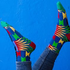 Highlife socks | V&A Shop West African Textiles, Colourful Designs, African Textile, Traditional Music, Museum Shop, African Culture, Victoria And Albert Museum