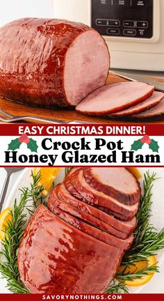 This Crockpot Honey Glazed Ham is a total showstopper! 🍯 Juicy, tender, and coated in the most irresistible sticky-sweet glaze, it’s perfect for Christmas, or any family dinner 🎄 Let the slow cooker do the work while you take all the credit – your family will LOVE this! ✨