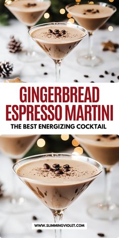 the best christmas cocktail recipe for gingerbread espresso martini