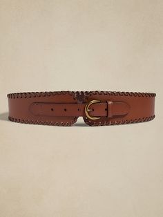 Leather Corset Whipstitch Belt | Banana Republic Factory Stylish Women’s Belts, Brown Leather Belt Outfit, Women’s Belts, Fall Belts, Large Belts, Equestrian Belt, Belts For Dresses, Classic Essence, Belt For Dress