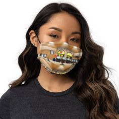 This reusable face mask will fit you nicely thanks to its adjustable nose wire and elastic bands. Choose a design that will complement your style, as face masks are becoming the new trend.   * 100% supersoft polyester microfiber   * Fabric weight: 2.5 oz/yd² (85 g/m weight may vary by 5%  * Nose wire that helps adjust the mask  * Elastic bands with PVC earloop size regulators  * Pocket for a filter or napkin  * Washable and reusable  * Blank product components sourced from the UK and China Reusable Face Mask, Newest Trends, New Trends, G M, Elastic Band, Face Masks, Carnival Face Paint, Fabric Weights, Scarf Accessory