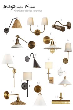 the different types of wall lights and lamps