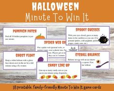 printable halloween minute to win it game