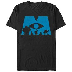 You scream, I scream, everybody screams for the Monsters Inc. Logo Silhouette Black T-Shirt...and then collect those screams to power Monstropolis! Silhouettes of Sulley, Mike, and Boo decorate the Monsters Inc. logo across this awesome black Monsters Inc. shirt. Enjoy comfort and fashion at the same time with this unique Men's graphic T Shirt from Monsters Inc. Strut your stuff with this stylish new Men's Tee Shirt that is perfect for every occasion! Find the perfect fit for you! Check out size charts for more information. Made from the highest quality materials on first-class digital direct-to-garment printers. *This item is made to order please consider this when ordering multiple sizes.* Printed In the U.S.A with safe water-based inks. Easy care; machine wash cold inside out with simil Monsters Inc Logo, Monsters Inc Shirt, Inc Logo, Logo Silhouette, Monster Inc, Vinyl Shirts, Man Logo, I Scream, Men's Graphic T Shirt