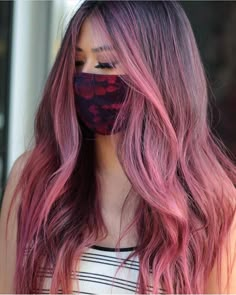 Hair Dye Trends, Hair Styal, Rose Gold Hair Brunette, Vibrant Hair Color, Pink Ombre Hair, Vivid Hair Color, Cute Hair Colors, Vibrant Hair, Popular Hair