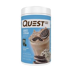 Quest Protein Powder - Cookies & Cream - 25.6oz, Adult Unisex Powder Cookies, Protein Powder Cookies, Post Workout Shake, Workout Shakes, Vanilla Milkshake