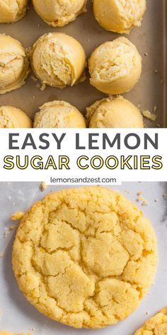 easy lemon sugar cookies are the perfect treat for summer