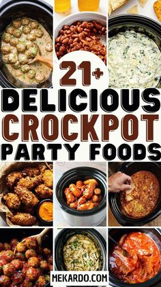 Elevate your next gathering with these 23 Crockpot party foods that promise to wow your guests without the stress. Perfect for any occasion, these dishes will keep everyone satisfied and allow hosts to enjoy the festivities! | crockpot recipes | party foods | easy appetizers | stress-free cooking | slow cooker meals | entertaining ideas | crowd-pleasers | comfort food | make-ahead recipes | delicious dips | hearty stews | finger foods | holiday gatherings | potluck dishes | savory snacks | simple ingredients | family-friendly recipes | warm dishes | festive meals | effortless entertaining | flavorful bites | tailgate treats | game day snacks | casual gatherings | dinner party ideas. Crock Pot Foods For Parties, New Years Appetizers Easy Crock Pot, Snack Food For Work Party, New Years Eve Appetizers Easy Crock Pot, Party Crock Pot Food, Appetizers Crockpot Easy, Holiday Party Food Ideas Crockpot, Easy Crock Pot Party Recipes, Crockpot Recipes Tailgate