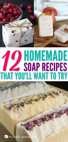 homemade soap recipes that you'll want to try