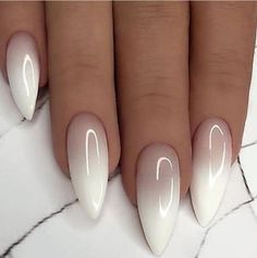 Inspi Nails Ombre Nail Polish, Unghie Sfumate, Colorful Nails, Her Nails, Ombre Nail Designs, White Nail, Dream Nails, Classy Nails, Fancy Nails