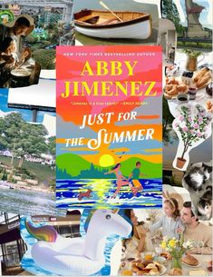 a collage of photos with people and boats in the background, including an advertisement for aby jumenezz