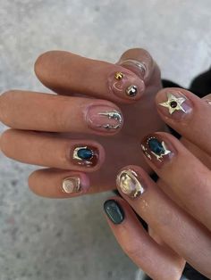 #nails #nailsofinstagram #nailinspiration #nailart #shortnails - nail inspo - nail art - short nails - chrome nails - cool girl nails - fun nails - unique nails - cute nails - nail inspiration French Manicure Long Nails, Medical Photos, Nail Jewelry, Short Nail Designs, Dream Nails, Fire Nails, Chic Nails