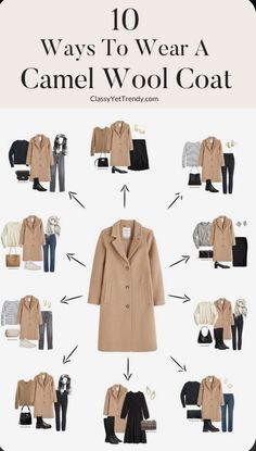 Camel Coat Outfit Winter Style, Camel Wool Coat, Winter Coat Outfits, Dress Better