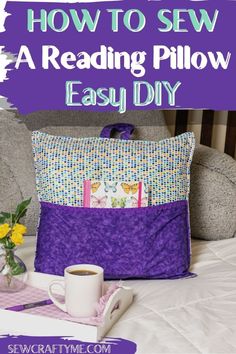 how to sew a reading pillow easy diy