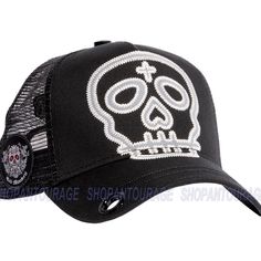 This Is 100% Authentic And Brand New Red Monkey Item With All Original Tags Attached. Red Monkey Street Skull Black Rm1410 New Limited Unisex Trucker Snapback Hat Cap Street Skull Is A Clean Look With A Serious Edge. A Reflective Skull Is The Highlight Of This Hat. A Highly Detailed Side Patch And Unique Under Visor Graphic Completes The Look. Classic Signature Leather Patch On The Left And "Red Monkey Los Angeles" Signature Patch On The Back. Adjustable Snapback Closure. 60% Cotton, 40% Polyest Casual Adjustable Trucker Hat With Skull Design, Black Biker Cap, Skull Print Snapback Hat For Streetwear, Streetwear Snapback Hat With Skull Print, Adjustable Black Skull Hat, Adjustable Skull Hat For Streetwear, Casual Skull Print Hats For Streetwear, Black Skull Hat For Halloween, Black Snapback Hat With Skull Print