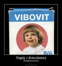 a close up of a card with a child on it's back and the words, vibovit