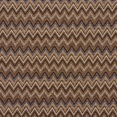 a brown and black zigzag pattern on fabric