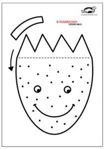 a drawing of a smiling face with arrows pointing to it