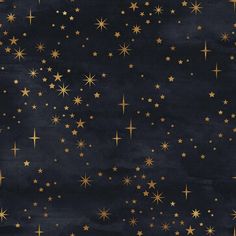 a black background with gold stars on it