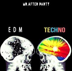 the cover art for edm and techno's new album, after party