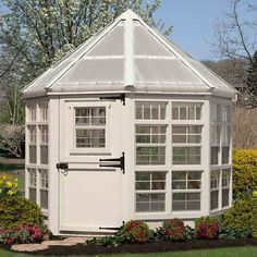 8 x 8 Octagon Greenhouse Kit-Front View Octagon Greenhouse, Hexagon Gazebo, Cheap Greenhouse, Conservatory Greenhouse, Best Greenhouse, Sunroom Addition, Outdoor Greenhouse, Build A Playhouse, Greenhouse Shed