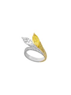 White Diamond Ring, Mom Jewelry, White Diamond, Yellow White, Diamond Ring, Jewelry Rings, Gems, Ring, Yellow