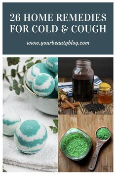 How to get fast relief with these cough and cold remedy recipes. This includes 26 natural DIY recipes that you can make at home. Includes drink, tea, soup, bath, and food recipes. These homemade homeopathic provide quick relief for congestion, sore throat, mucous, and sinus problems. Includes essential oils and herbal holistic remedies. Feel better so you can sleep with the best home remedies. #cold #cough #remedy #holistic #homeopathic Natural Cold Sore Remedy, Remedies For Cold And Cough, Honey And Lemon Drink, Turmeric Tea Recipe, Homemade Rubs, Immune Boosting Smoothie, Cold Remedy, Cold And Cough