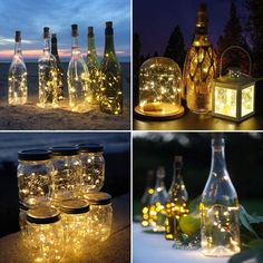 Fairy Mini String Lights Copper Wire, Battery Operated Starry Lights for DIY - If you say i do Mini String Lights, Copper Wire Lights, Empty Wine Bottles, Starry Lights, Mini Copper, Wine Bottle Corks, Wine Bottle Diy, Lighted Wine Bottles, Ways To Recycle