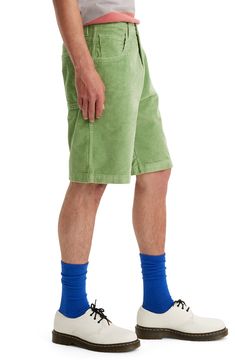 Nordstrom, Boston Calling, Skate Shorts, Baggy Shorts, Shade Of Green, Corduroy Shorts, Skate Park, Jade Green, Shades Of Green