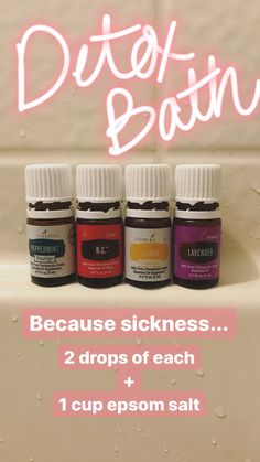 Detox bath blend... yes! I have all of these oils! Definitely doing this! Young Living Oils Recipes, Living Oils Recipes, Essential Oils 101, Yl Oils, Detox Bath