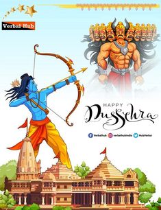 #Verbalhub #dussehra #happydussehra #festival #indianfestival #celebration #dussehraspecial #vijayadashami #ravan #ram #culture #dussehrafestival Dashahra Poster, Dusherra Post, Dussehra Posters, Dusshera Post, Dussehra Poster, Dussehra Post, Dussehra Celebration, Wedding Photography Album Design