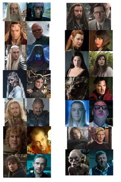 the many faces of game of thrones characters in different poses and sizes, all with their names on them