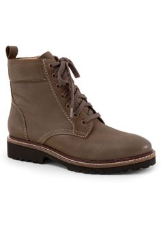 This classic Icara combat boot has a dual lace and zipper closure and a pull tab for an easy wear. The lightweight cushioned footbed allows a fit that is for an everyday use.Leather Upper2mm latex D22 LiningEVA OutsoleSueded Microfiber Footbed1 1/4" Heel height5" Shaft height8" Boot leg circumferenceBoot available in sizes M 6-11 W 6-11 | Wide Width Women's Icara Boot by SoftWalk in Stone (Size 11 W) Casual Lace-up Combat Boots With Zipper, Casual Ankle-high Combat Boots With Zipper, Outdoor Lace-up Combat Boots With Zipper Closure, Outdoor Combat Boots With Zipper And Lace-up Closure, Casual Combat Boots With Zipper Closure, Casual Lace-up Combat Boots With Zipper Closure, Casual Lace-up Moto Boots With Zipper, Casual Brown Combat Boots With Zipper Closure, Casual Leather Combat Boots With Zipper Closure