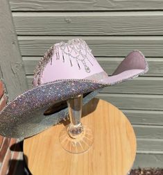 Bedazzled Cowgirl Hat, Space Costume, Cowgirl Hats Western, Bridesmaids Outfits, Space Costumes, Pink Cowboy Hat, Wedding Country, Pony Club, Cowgirl Hat