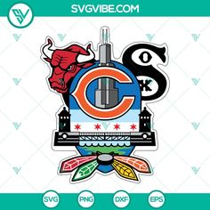 the chicago bears logo is shown in this graphic file, and it appears to be made from