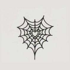 a black spider web on a white background