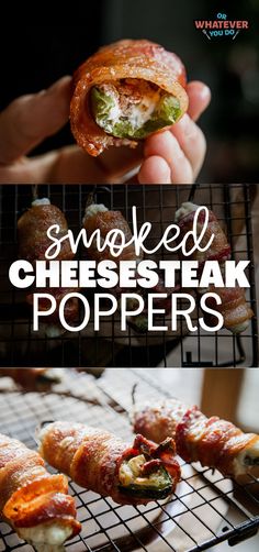 smoked cheesesteak poppers are the perfect appetizer for any holiday gathering