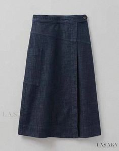 Lasaky - Sophisticated Wrap Skirt with Generous Pockets Cowgirl Skirt, Western Skirts, Short Black Skirt, Maxi Skirt Style, Long Sleeve Evening Gowns, Denim Maxi Dress, Fit And Flare Skirt, Full Length Skirts, Wrap Around Skirt