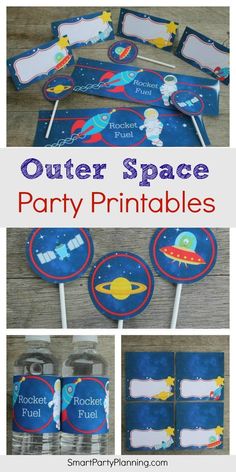 the most awesome outer space party printables