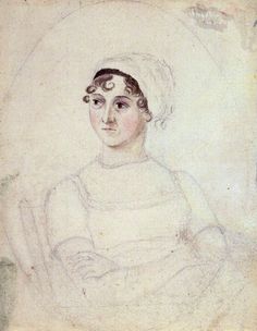 an old drawing of a woman with a white hat on her head and arms crossed