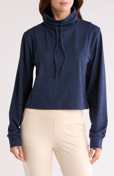 A sporty sweatshirt designed with drop shoulders and a relaxed fit will keep you comfortable all-day long. Drawstring funnel neck 76% polyester, 24% spandex Machine wash, tumble dry Imported How To Make Shoes, Funnel Neck, Short Rompers, Sweatshirt Designs, Dress Romper, Girls Accessories, Funnel, Jacket Dress, Nordstrom Rack