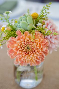 a vase filled with flowers on top of a table