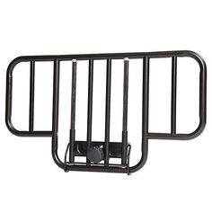 two black bike racks on white background