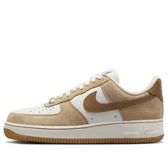 Nike Af1 Outfit, Nike Air Force Brown, Beige Nike Shoes, Nike Air Force 1 Brown, Tan Nike Shoes, Brown Air Force 1, Air Force 1 Brown, Nike Air Force 1 Lxx, Brown Nike Shoes