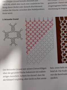 the instructions for crochet are shown in this book