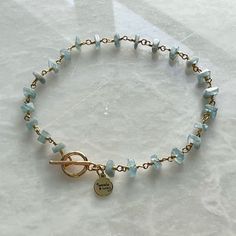 Gorgeous Natural Raw Aquamarine Crystal Gemstone Gold Bracelet. Handmade By Estrella And Luna Jewelry. Treat Yourself To This Beautiful Eye Catching Bracelet Or It Makes The Perfect Easy Gift For All Ages. Sizes: 6.5, 7, 7.5 Inches Gifts For Her Gifts For Women Gifts For Sisters Gifts For Mom Gifts For Daughter Gifts For Christmas Boho Bohemian Spiritual Jewelry Unique Simple Crystal Therapy Calm Yoga Yogi Meditation Calm Yoga, Boho Jewelry Bracelet, Luna Jewelry, Masculine Jewelry, Christmas Boho, Horn Bracelet, Gifts For Daughter, Crystal Bead Jewelry, Raw Aquamarine