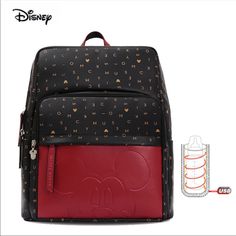 the back pack is designed to look like mickey mouse