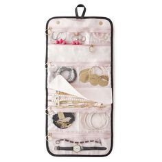 color: Large; alt: Large Size Jewelry Organizer | KUSSHI Watch Rings, Ring Bands, Travel Jewelry Organizer, Jewelry Travel, Earring Sets, Felt Jewelry, Sac Week End, Large Pouch, Travel Organizer